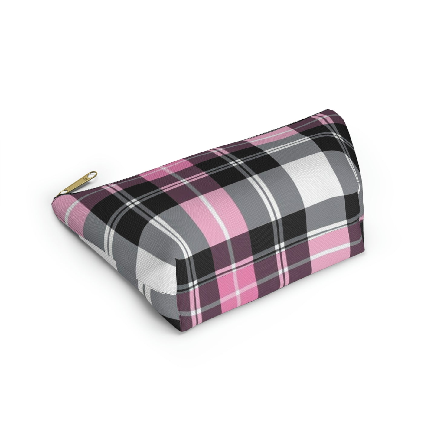 Pink Plaid Accessory Pouch