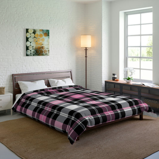 Pink Plaid Comforter