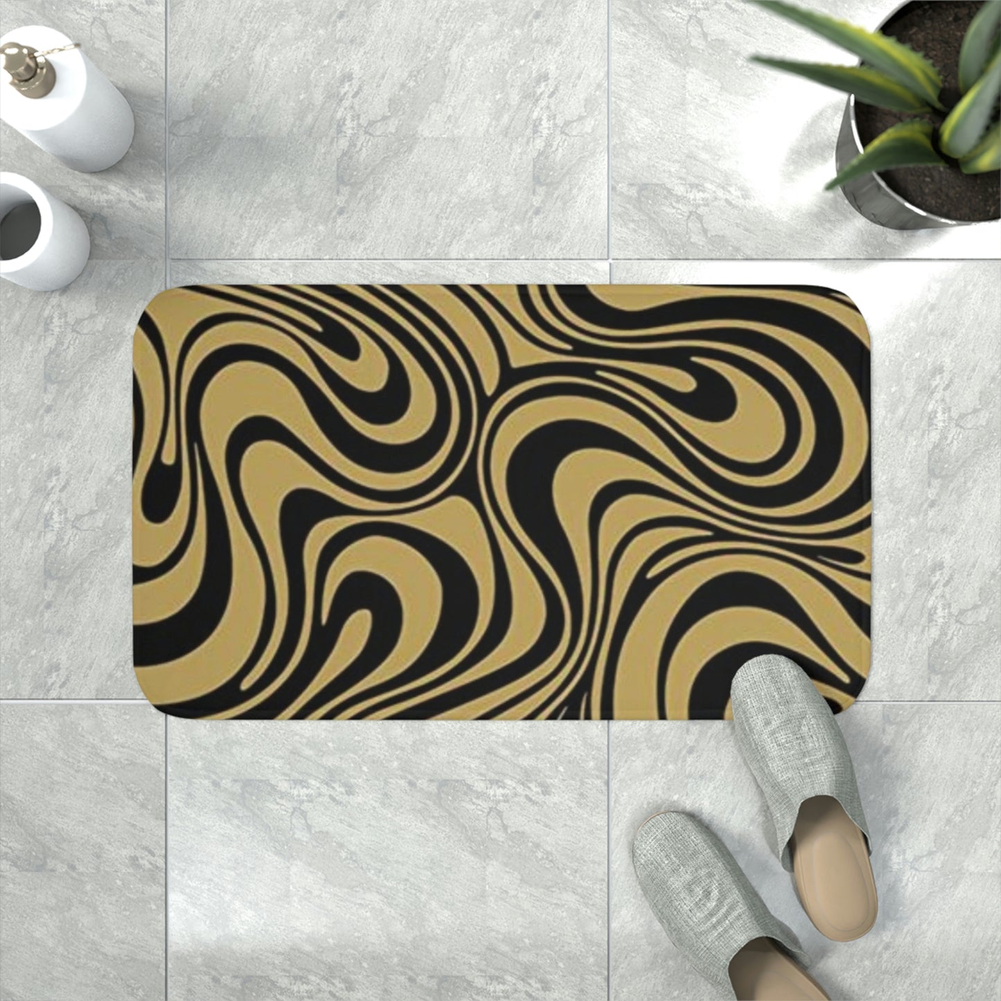 Swirl Memory Foam Bath Mat