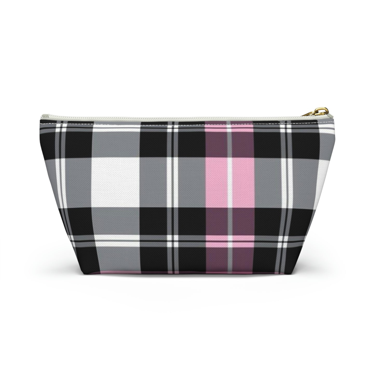 Pink Plaid Accessory Pouch