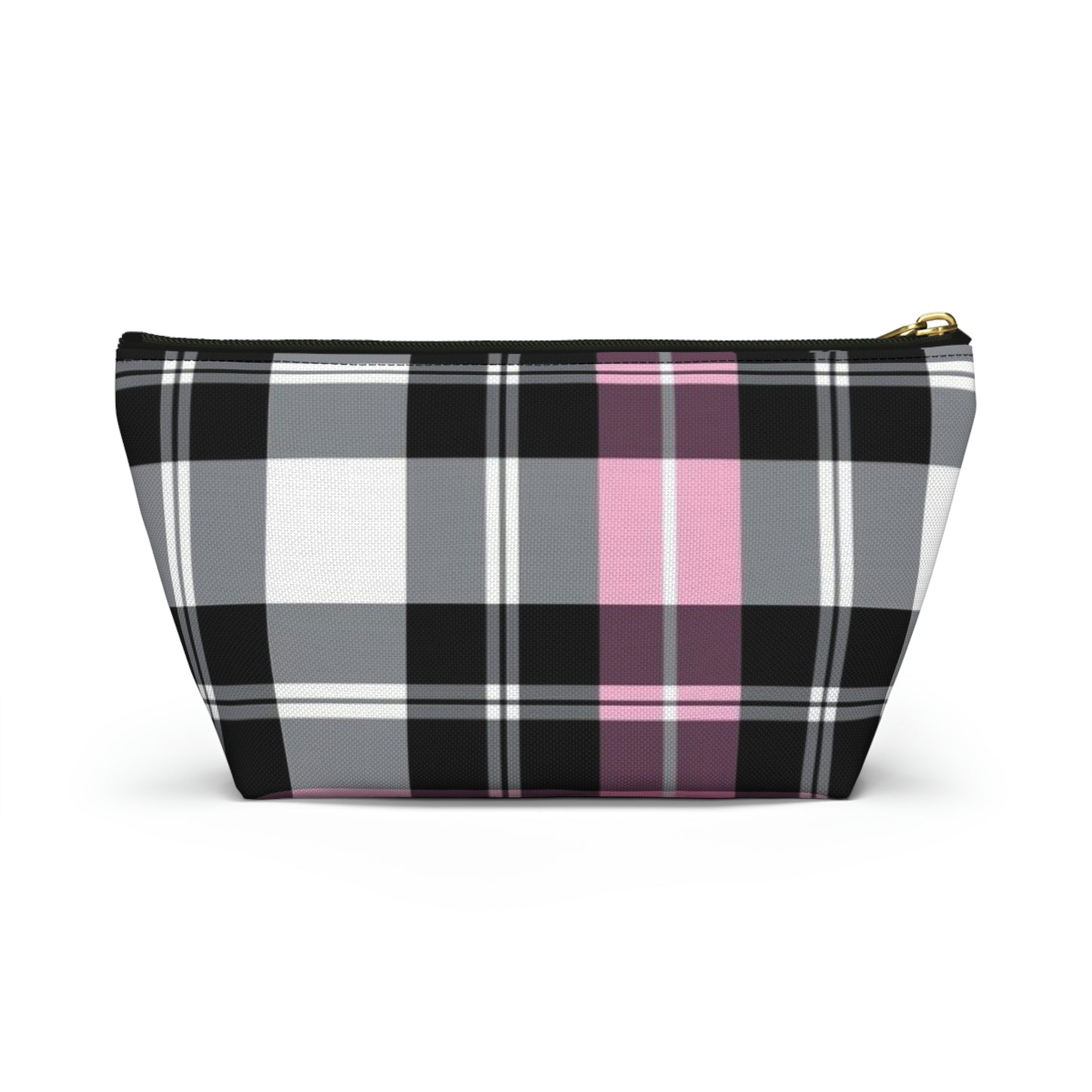 Pink Plaid Accessory Pouch