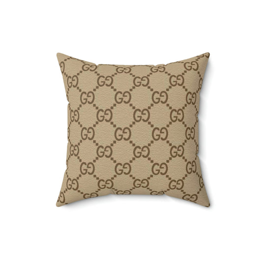 Double G Polyester Square Pillow