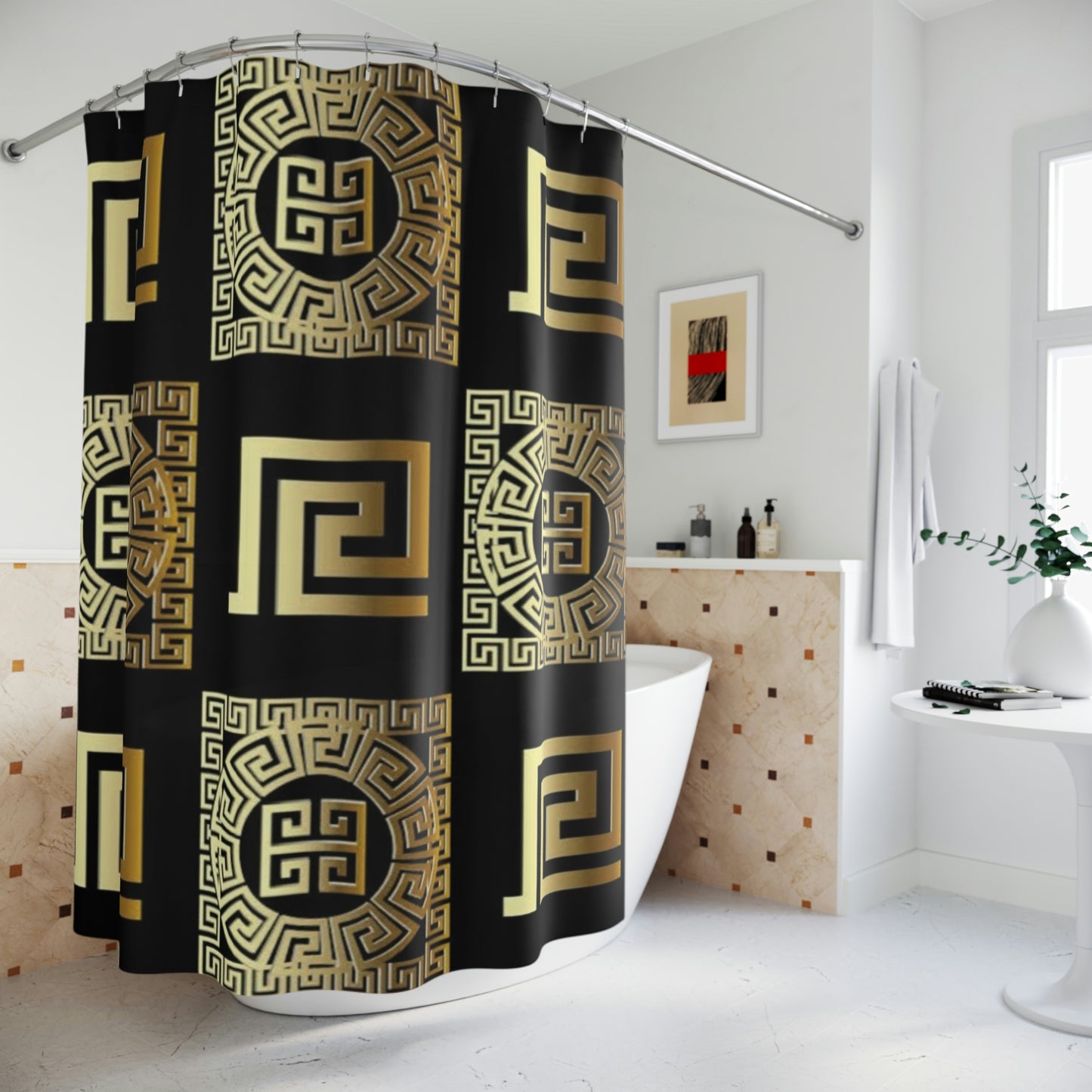 Greek Shower Curtain