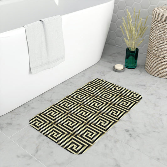 Greek Designer Memory Foam Bath Mat