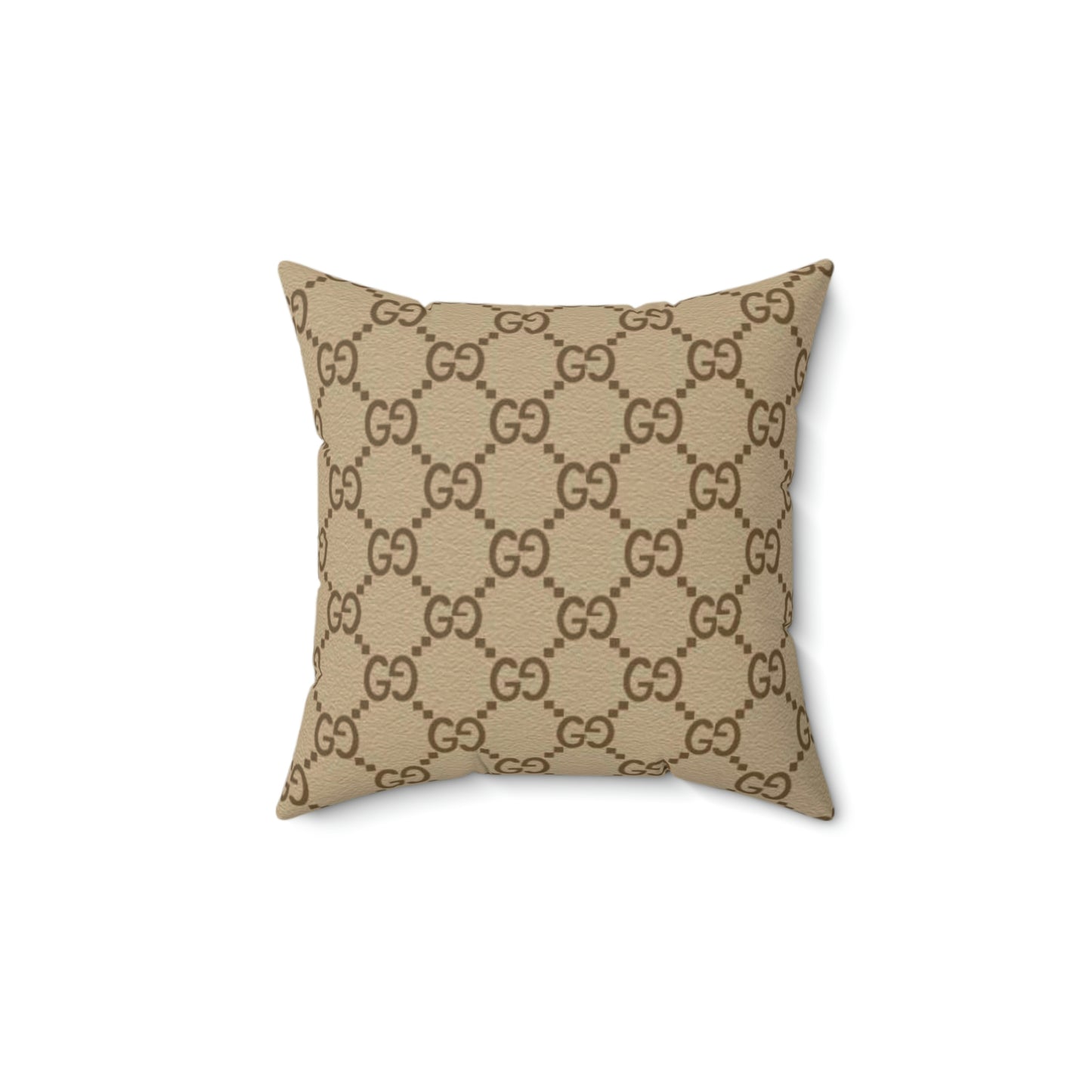 Double G Polyester Square Pillow