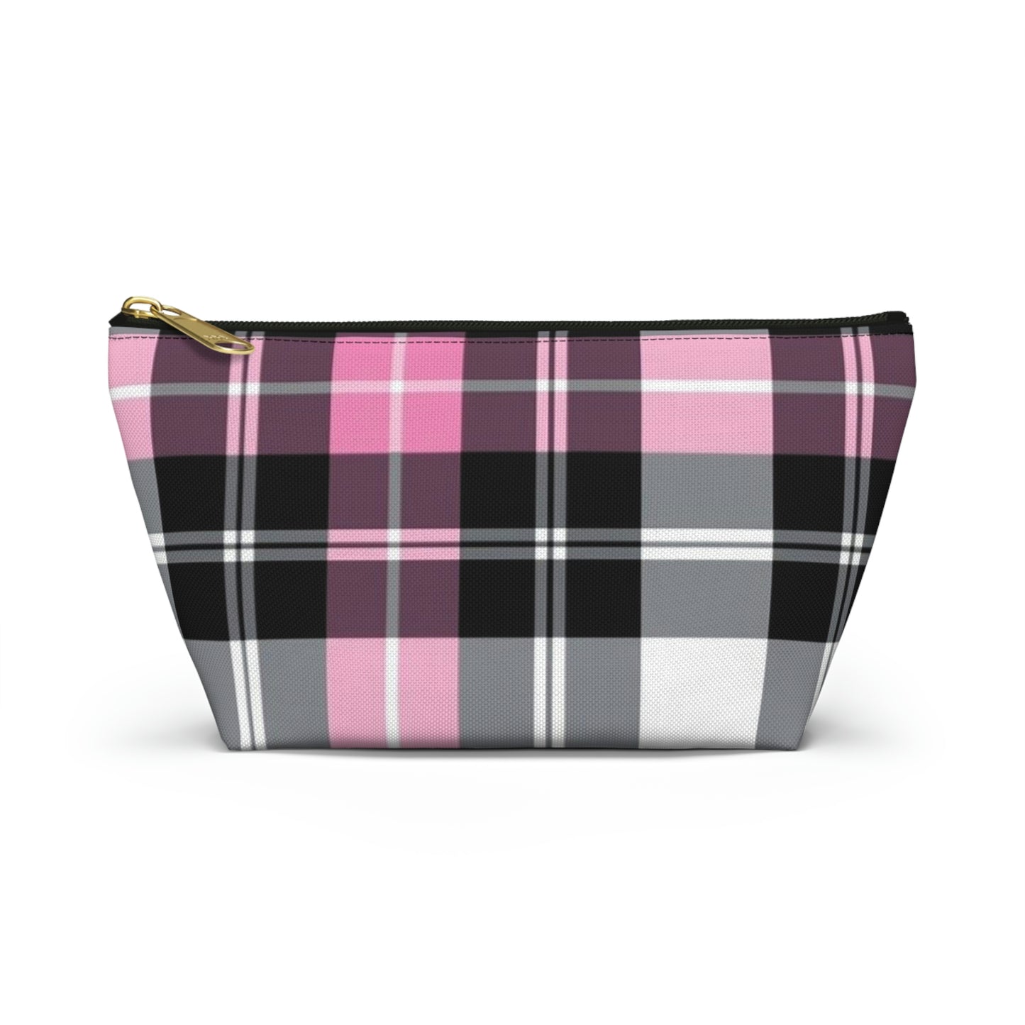 Pink Plaid Accessory Pouch