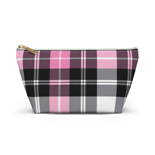 Pink Plaid Accessory Pouch