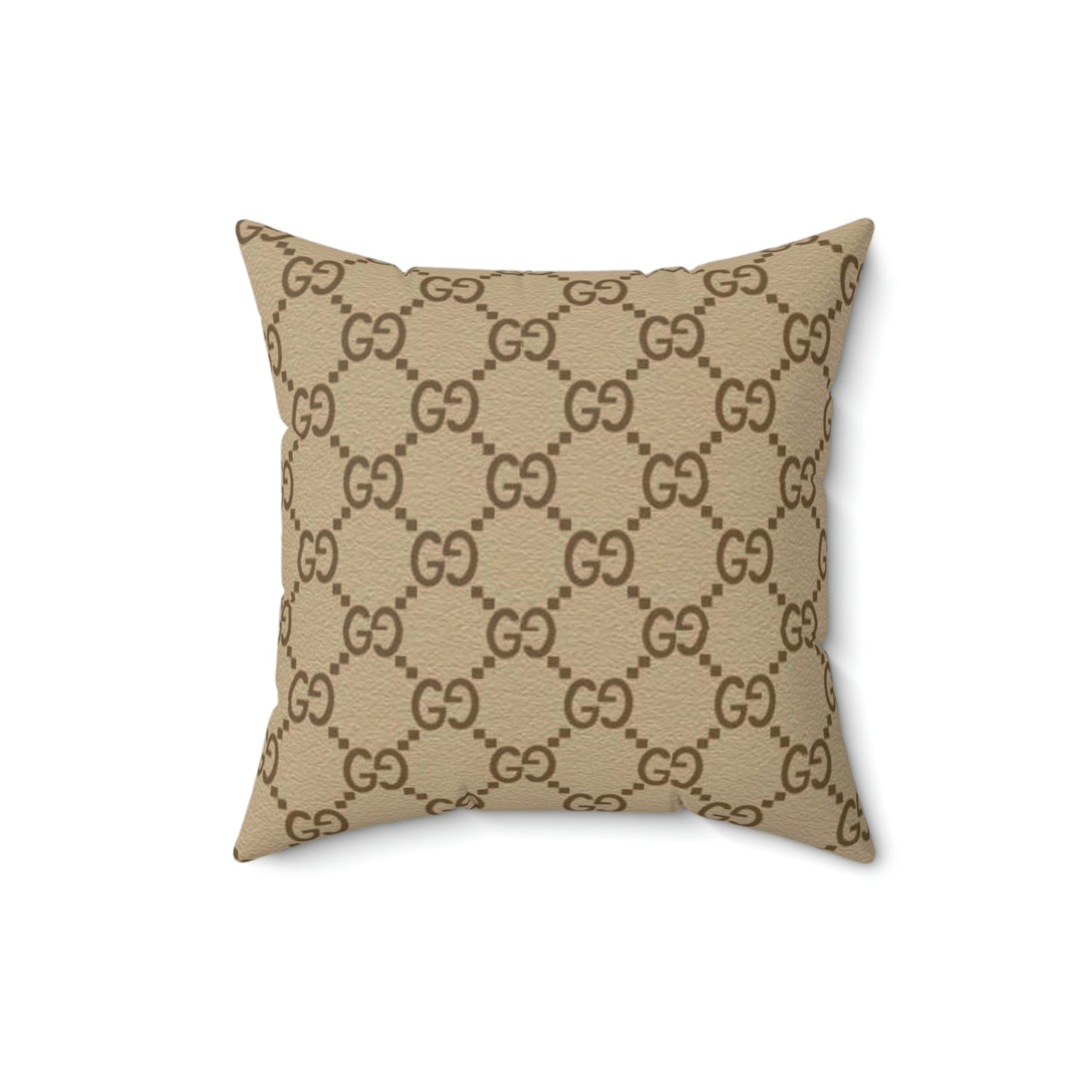 Double G Polyester Square Pillow