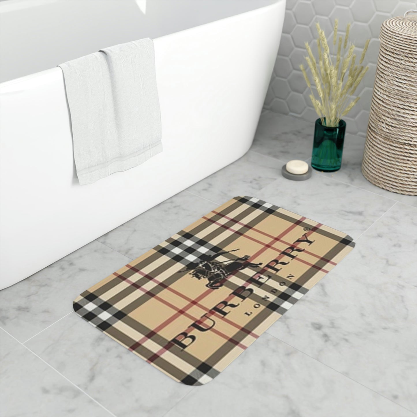 Designer Memory Foam Bath Mat