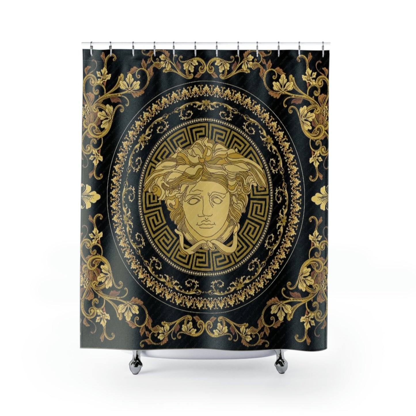 Greek Designer Shower Curtain