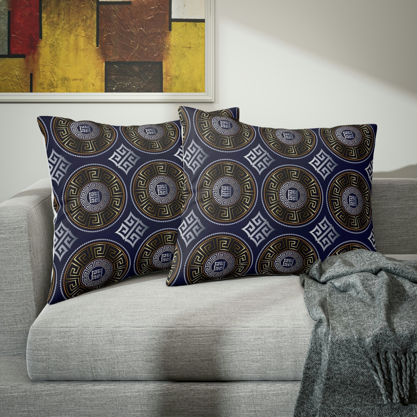 Blue & Gold Pillow Sham