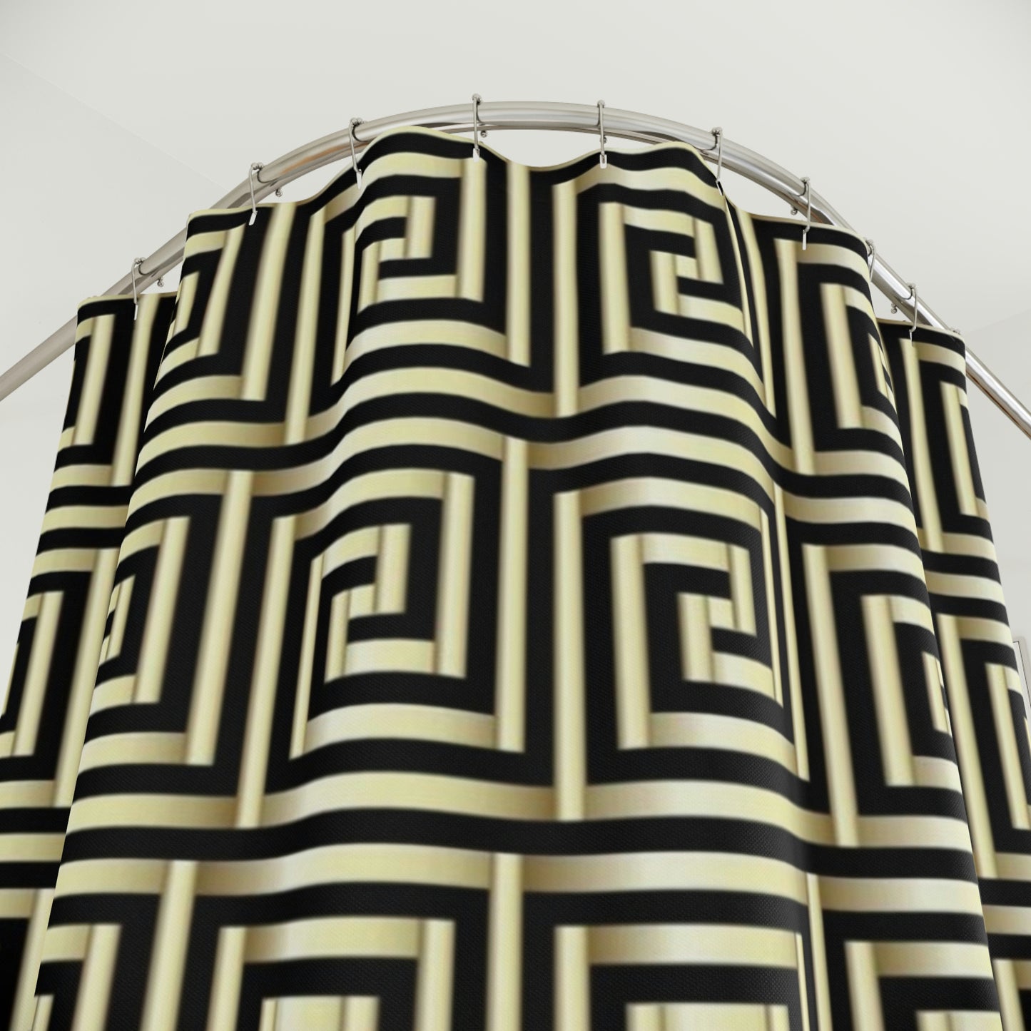 Greek Designer Shower Curtain