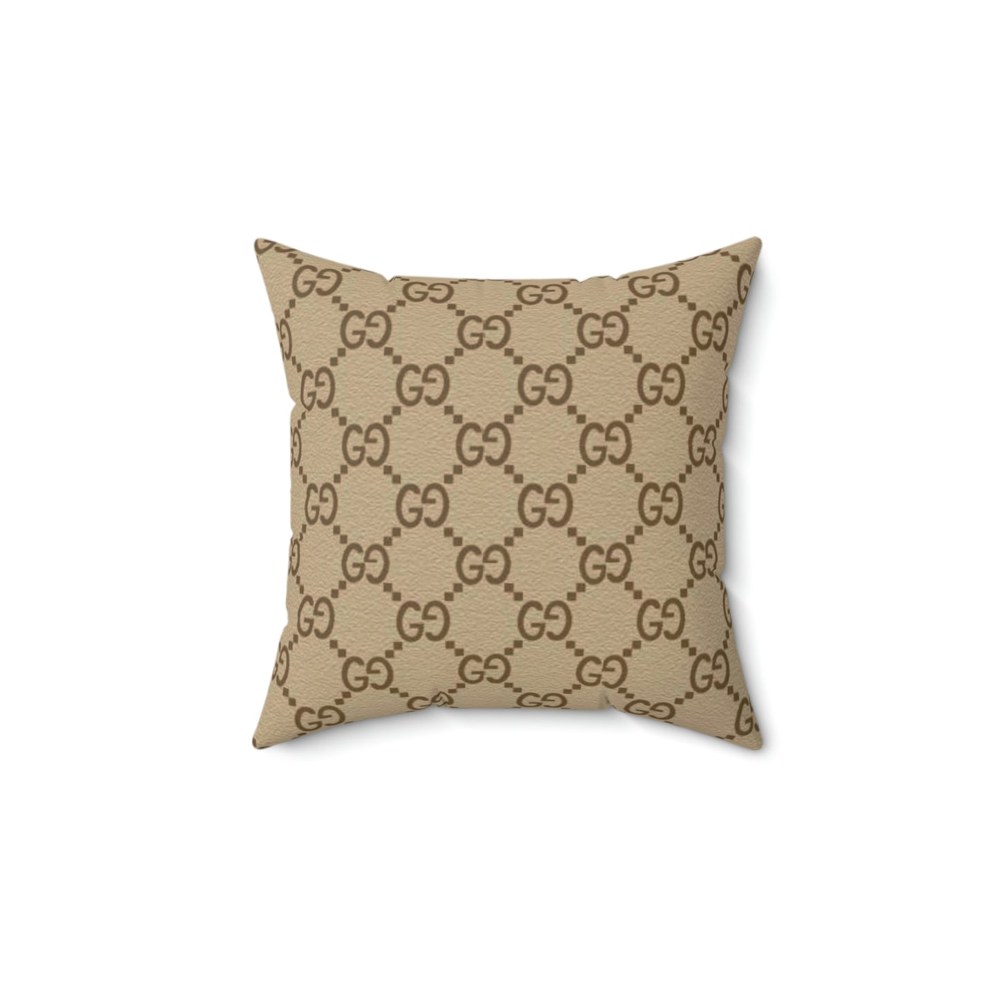 Double G Polyester Square Pillow