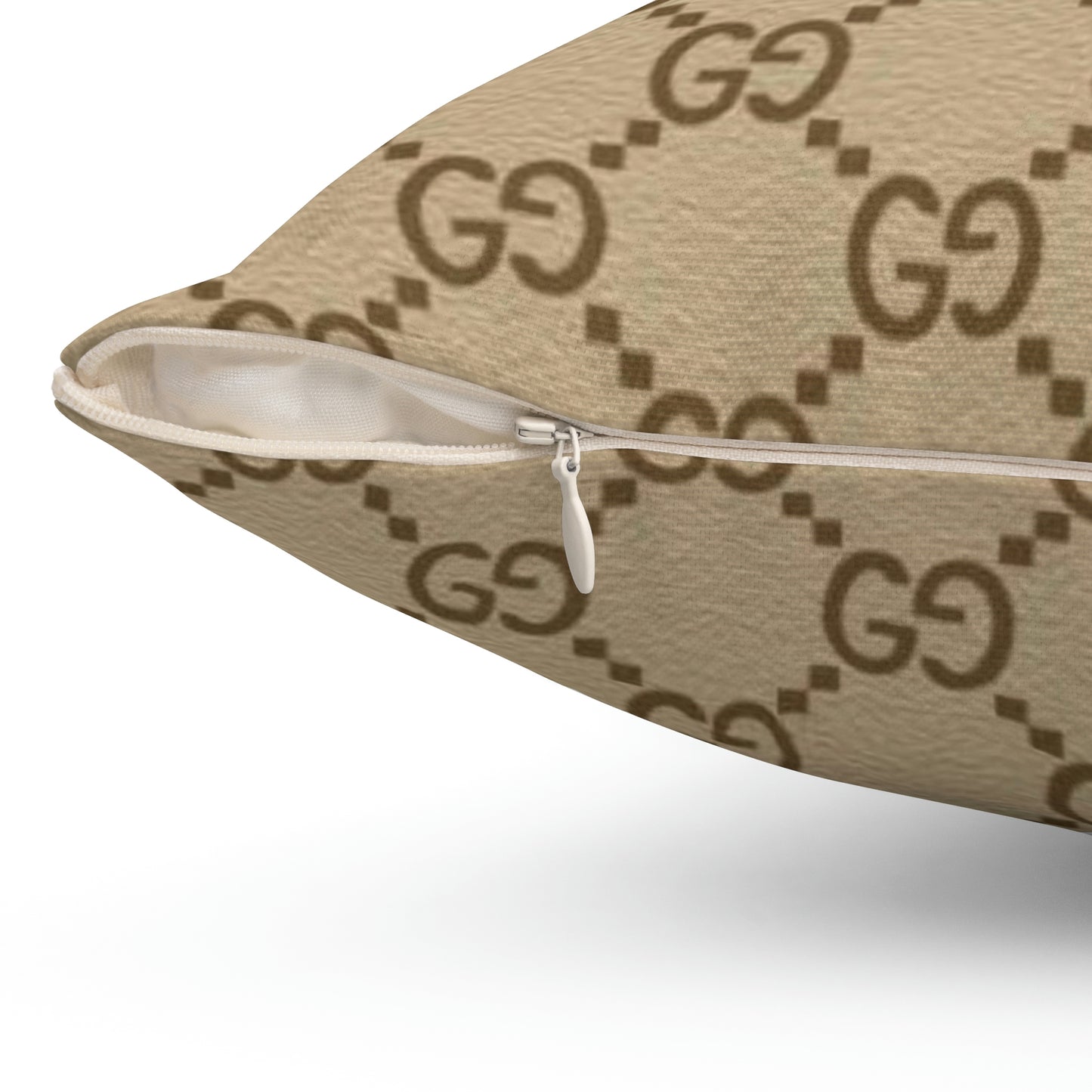 Double G Polyester Square Pillow